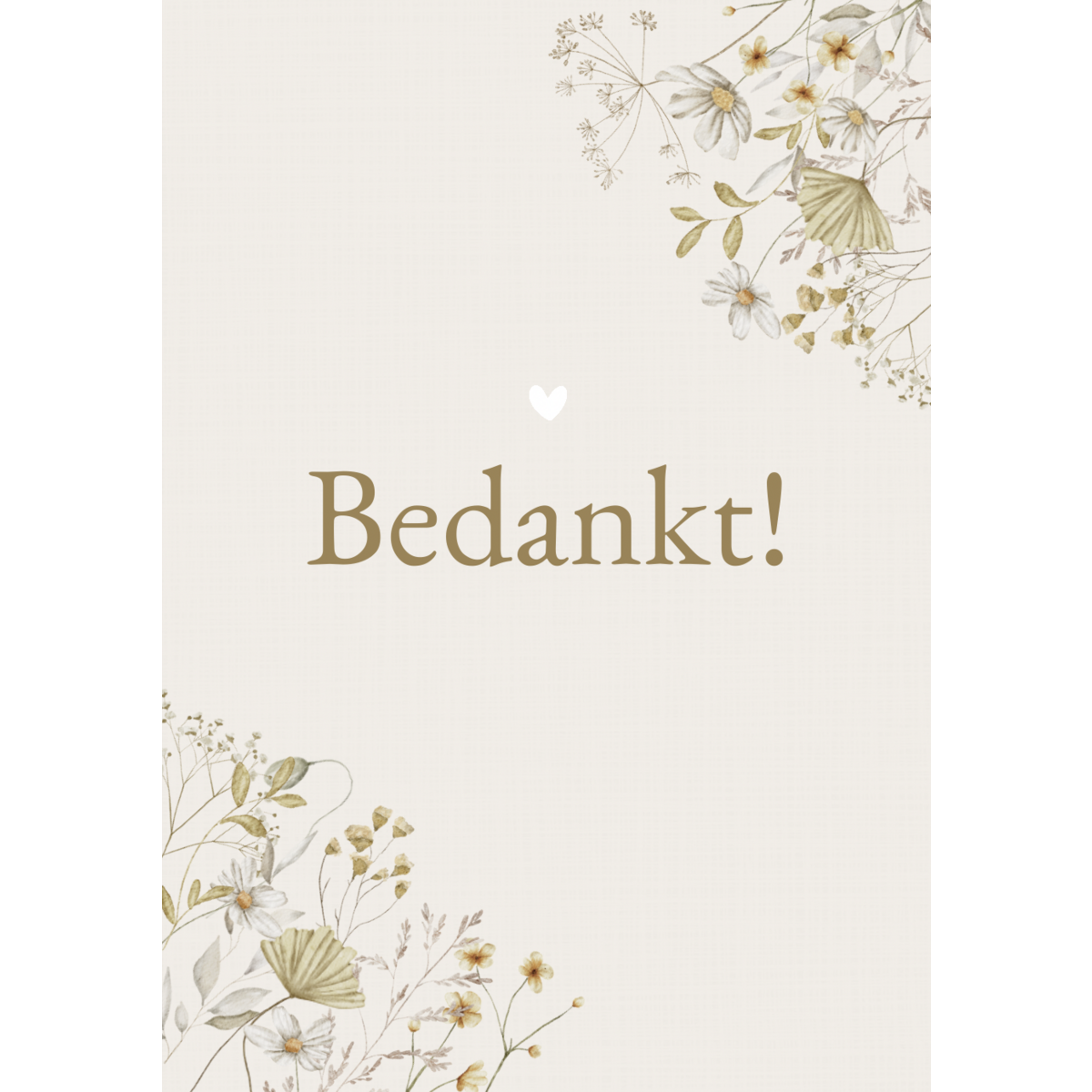 Postcard flowers thank you