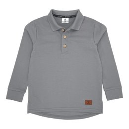 Polo Long Sleeve - Rainy Grey