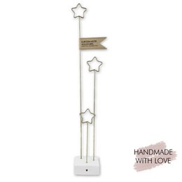 Kartenhalter Goldstars für Postkarten