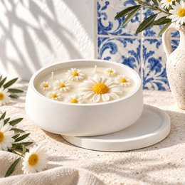 LAVURI Milano 186 – Handgemaakte decoratieve kom broodmand DIY kaars