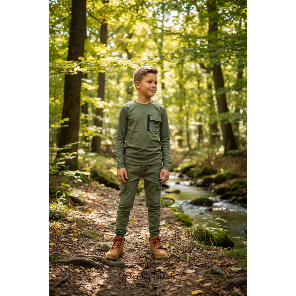 Maglia a maniche lunghe LewyLou NO4 verde