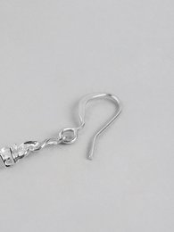 Drop øreringe | Dingler CZ Sterling Sølvbelagt | Rhodium