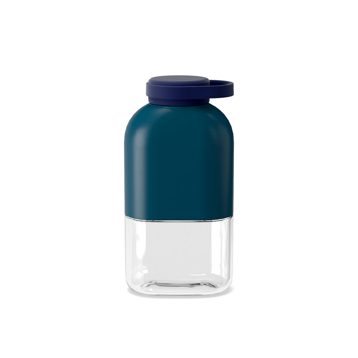 Schlanke Tritan -Wasserflasche 350 ml blau Abgrund / Mitternacht blau