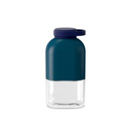 Schlanke Tritan -Wasserflasche 350 ml blau Abgrund / Mitternacht blau