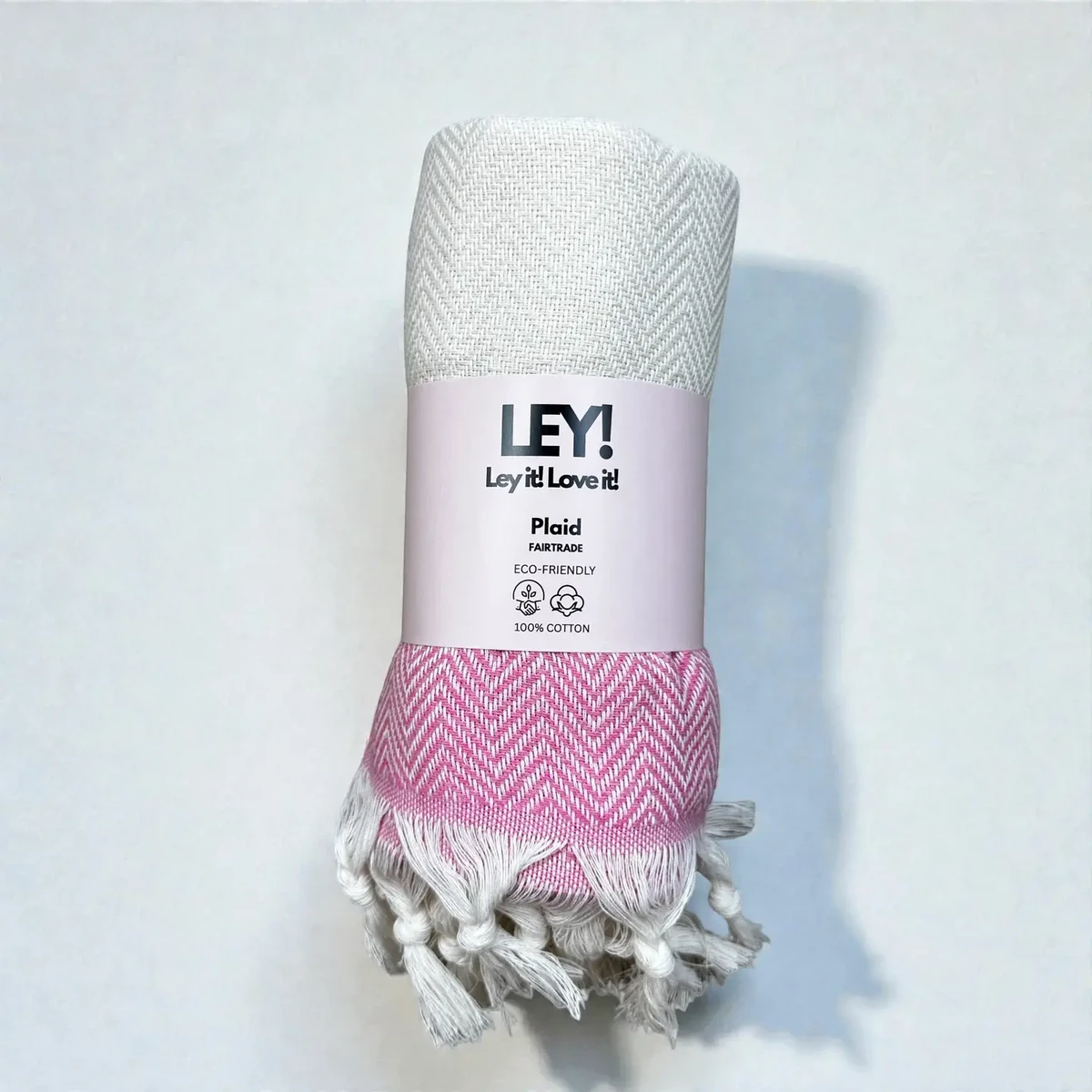 LEY! Plaid herringbone - pink