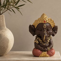 Statuette Ganesh 2 - Lucky charm - Zen and Feng Shui decoration - To create a relaxing and spiritual atmosphere - Gift idea