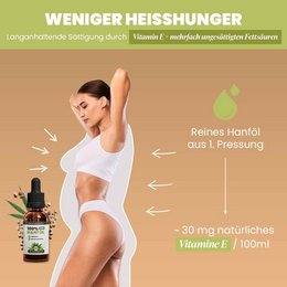 Sanuus 2in1 Bio hampolie 100 ml til immunsystemet og til at tabe sig