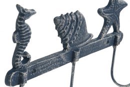 CAST IRON COAT RACK 28X5.5X17 2 ASSORT. HF211131