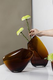 Tall modern vase of very innovative sober design, KOOKY30AM