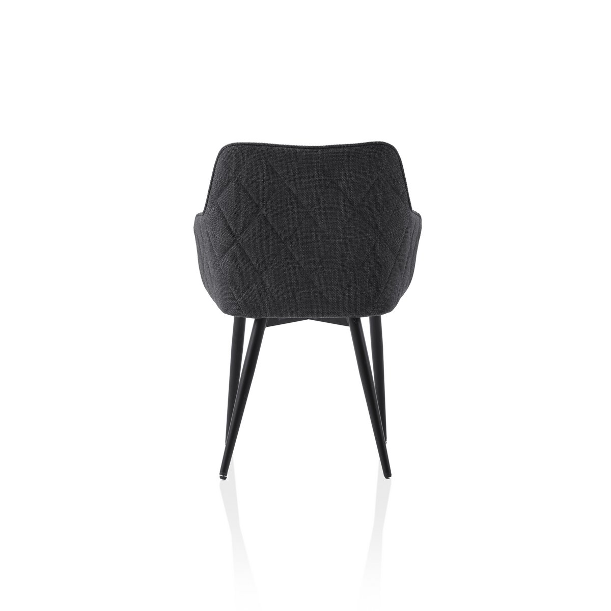 Silla de comedor tejido estructurado antracita