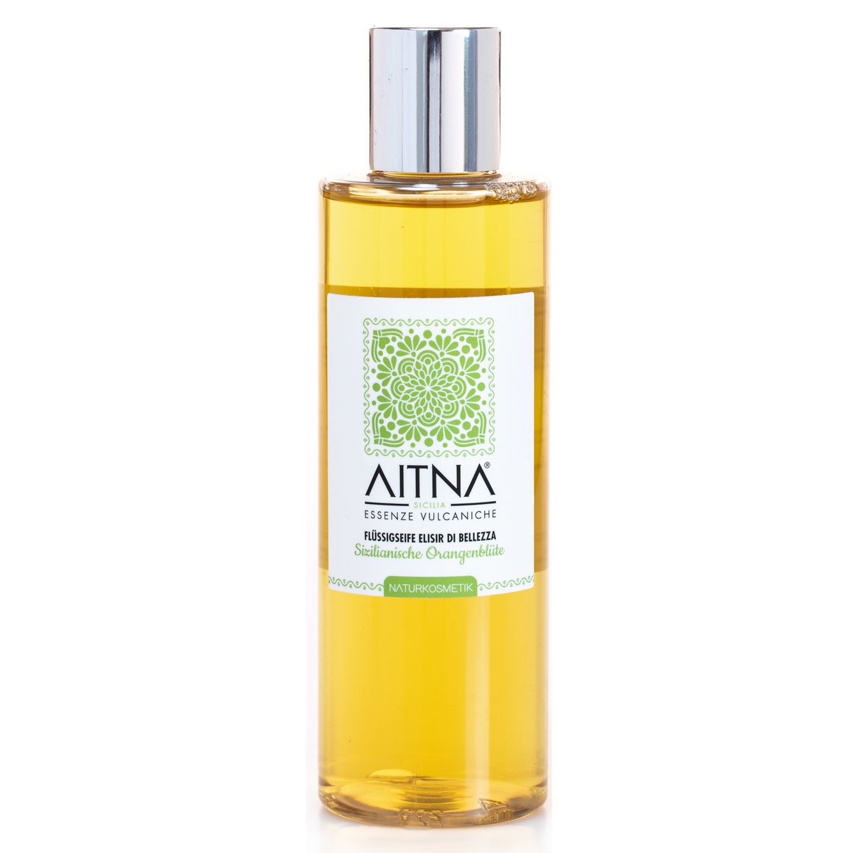 Aitna Natur Organiczne mydło w płynie Elisir Di Bellezza, kwiat sycylijskiej pomarańczy Wyprodukowane we Włoszech, 200ml