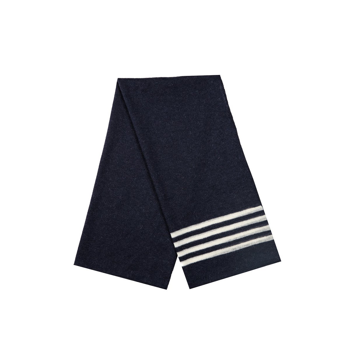 Navy Scarf Navy-Ecru