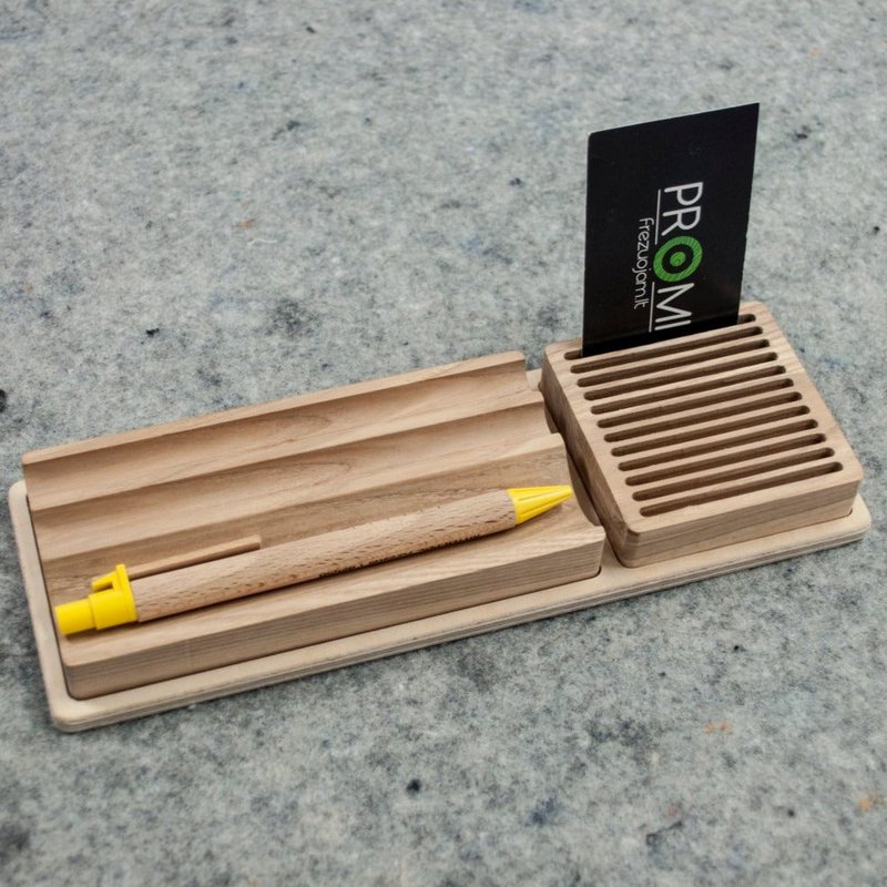 Organizador de escritorio de madera, Organizador de escritorio pequeño