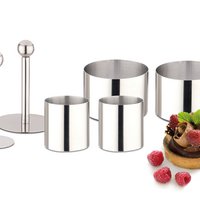 Dessertringen set 4 incl. 2 pushers