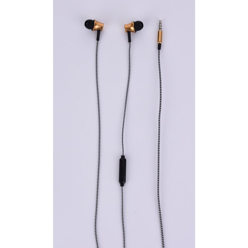 Kabelgebundene Stereo-In-Ear-Kopfhörer mit Mikrofon, Metallohrhörer, optimale Klangqualität, 3,5-mm-Klinkenstecker