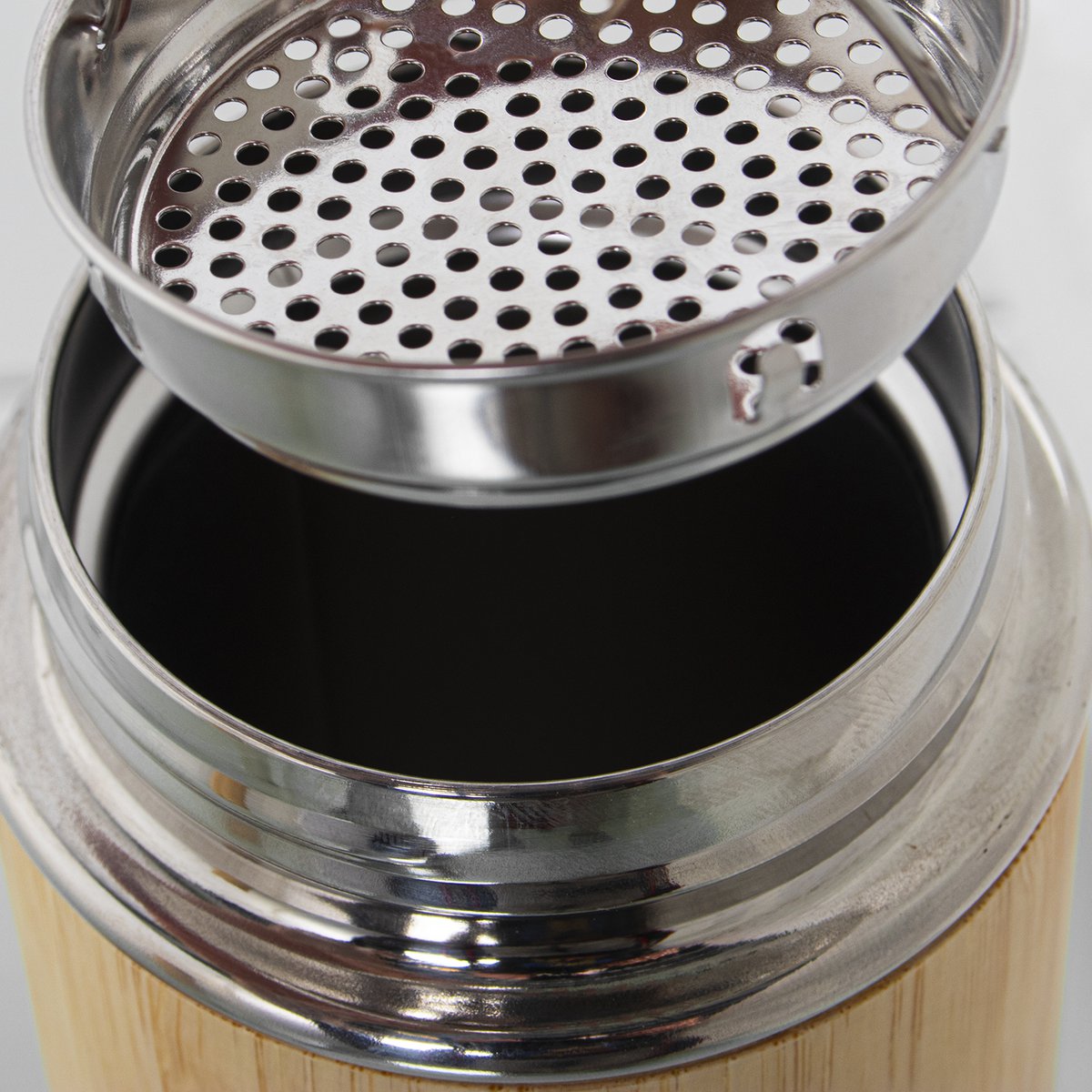 BAMBOEHOUT/ROESTVRIJ STAAL THERMO.350ML _°7X22CM CU80164