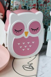 Boite à gouter - Lunchbox hemetique & sans BPA - Chouette Rose