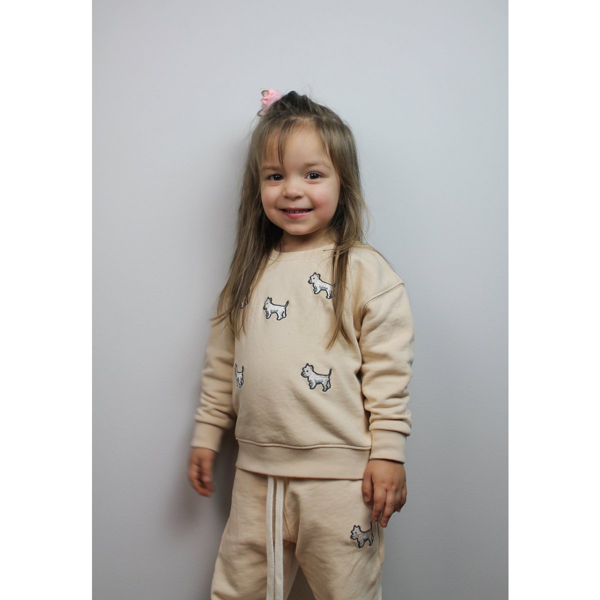 Tuta da bambino Terrier bianco
