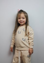 Tuta da bambino Terrier bianco