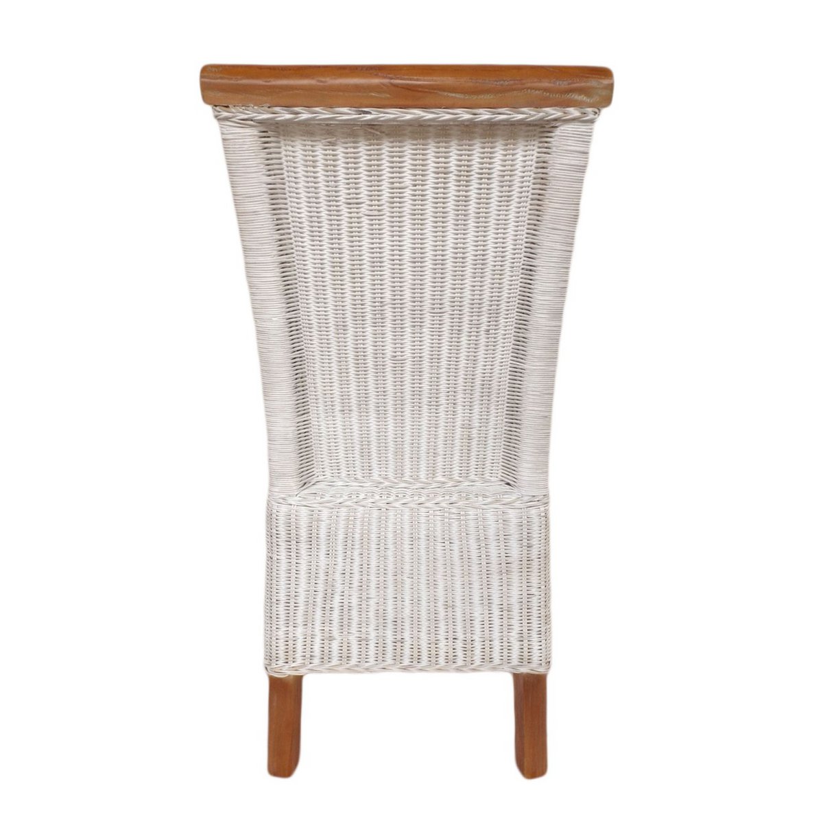 Silla de comedor silla de ratán silla de comedor silla blanca rattan natural nucleus sostenible