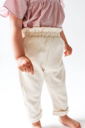 Pantaloni per bambini a vita alta in edizione limitata sostenibile | 100% cotone biologico