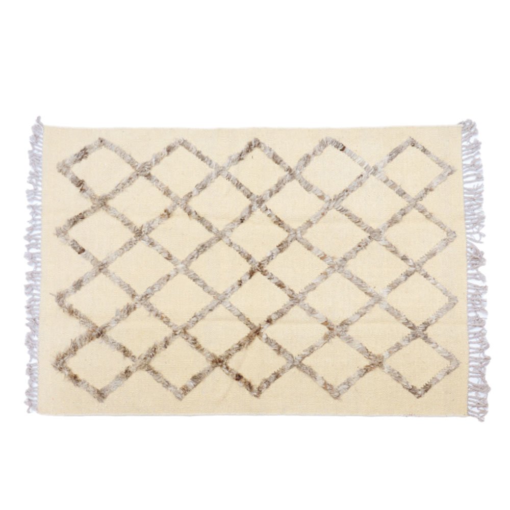 IKAT Sivas Tan Brown Kelim Teppich