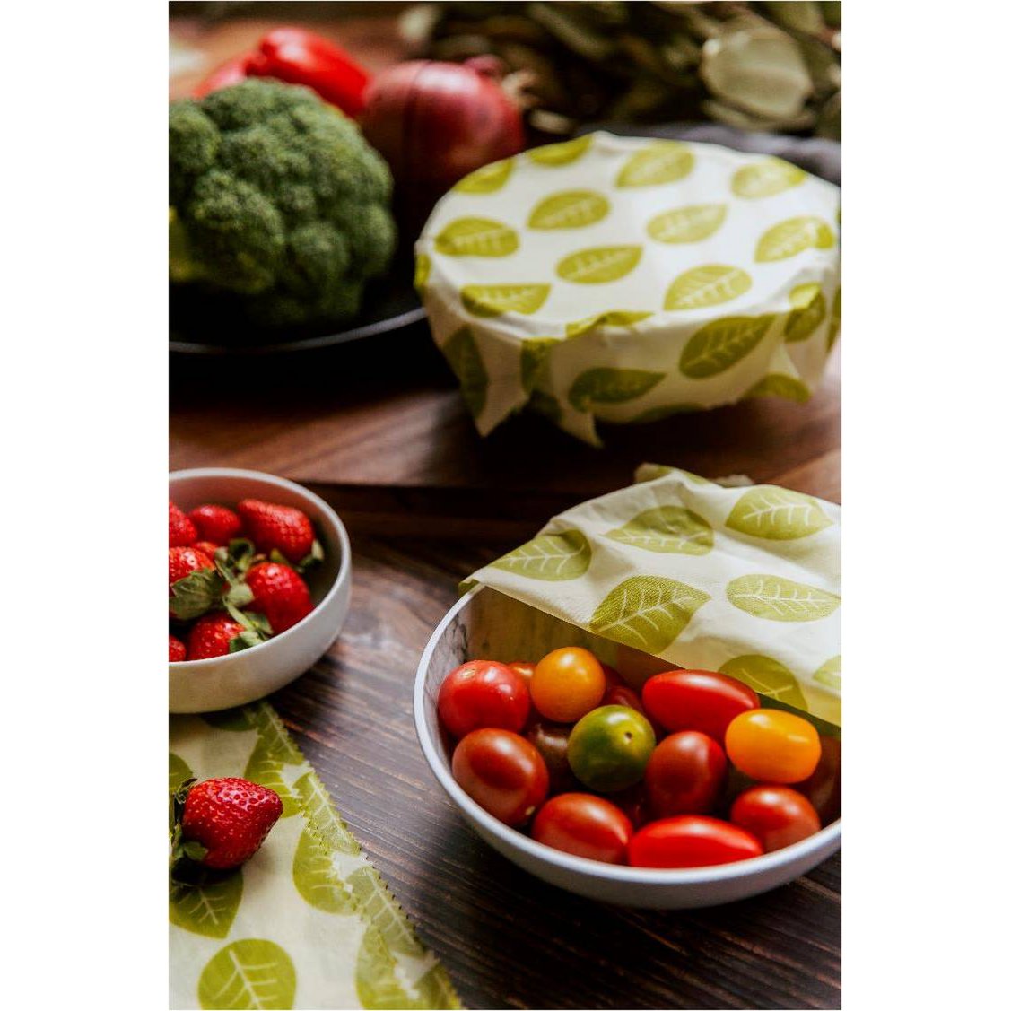 Ceras vegetales wrapéo - juego de 3 S/M/L - 18x20 / 25x28 / 33x35,5 cm