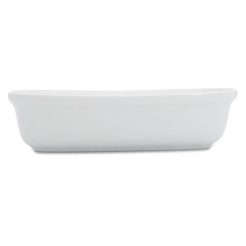 Rectangular bowl 24 x 17 cm buffet white