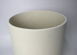 Rund affald af syntetisk lædercreme Ray Optics Coated 22XH28 cm
