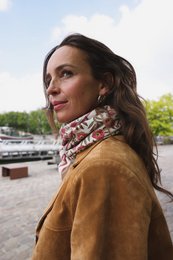 Foulard Adulte Dheli Blé 100 cm