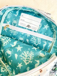 Kids backpack Octopus - Sustainable school bag made from recycled PET bottles - For toddlers and preschoolers - Multiple compartments - Unique design hand-painted by Mies
