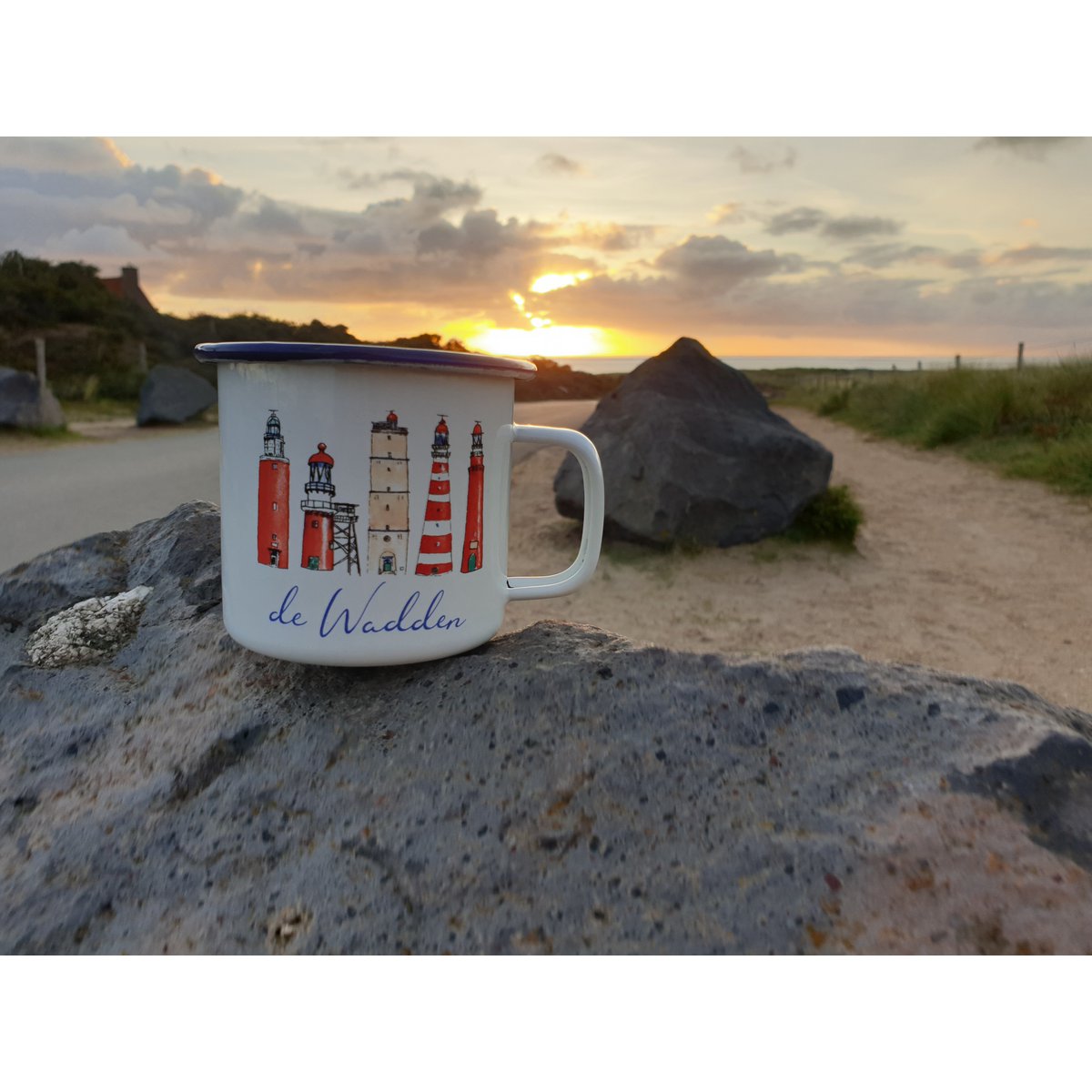 WADDEN LIGHTHOUSES KERZE IN EINEM BECHER