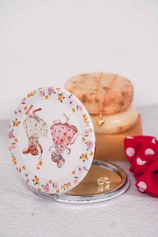 Pocket mirror Vintage Friends 8 cm Isabelle Rose