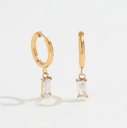 Algren - Huggie Earrings with Charms