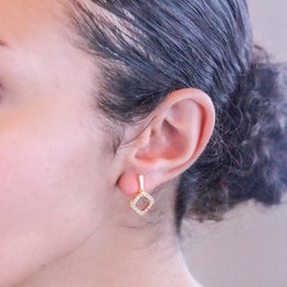 Irina Earrings - Gold and Crystal