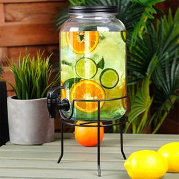 Spender mit Wasserhahn und Schwarz 3,2 l