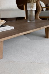 100% wool rug Rose 200x290 cm beige tone on tone