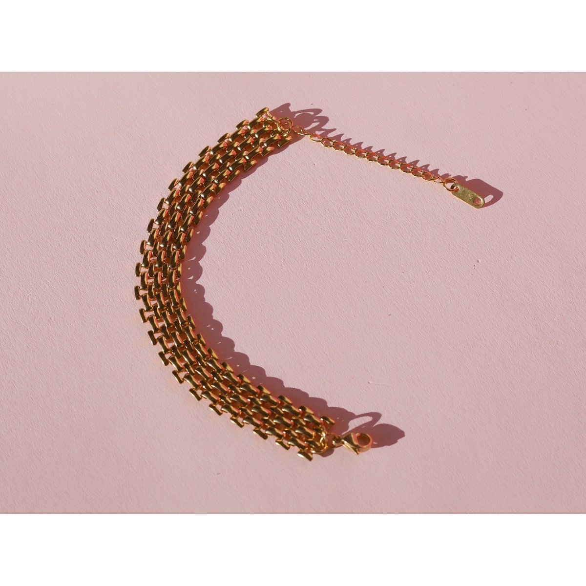 Oliveira – Gold-Silber-Mesh-Choker-Halskette