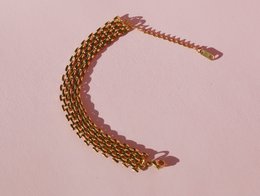 Oliveira – Gold-Silber-Mesh-Choker-Halskette