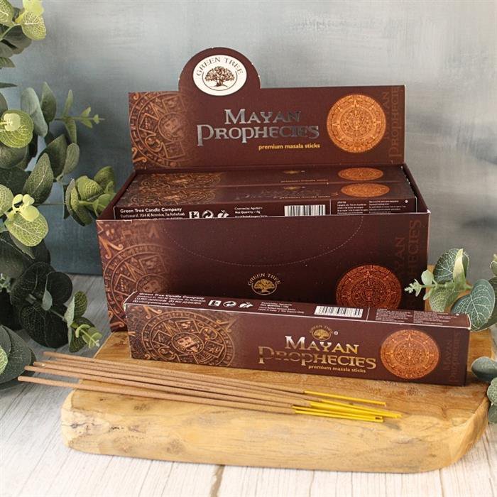 Green Tree Mayan Prophecies Hand Rolled Natural Incense Sticks
