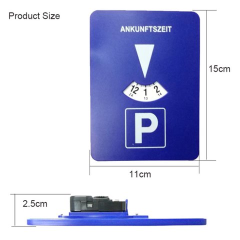 Timmy Toys - AX079 - Parkscheibe Blue Electric arbeitet an Batterien
