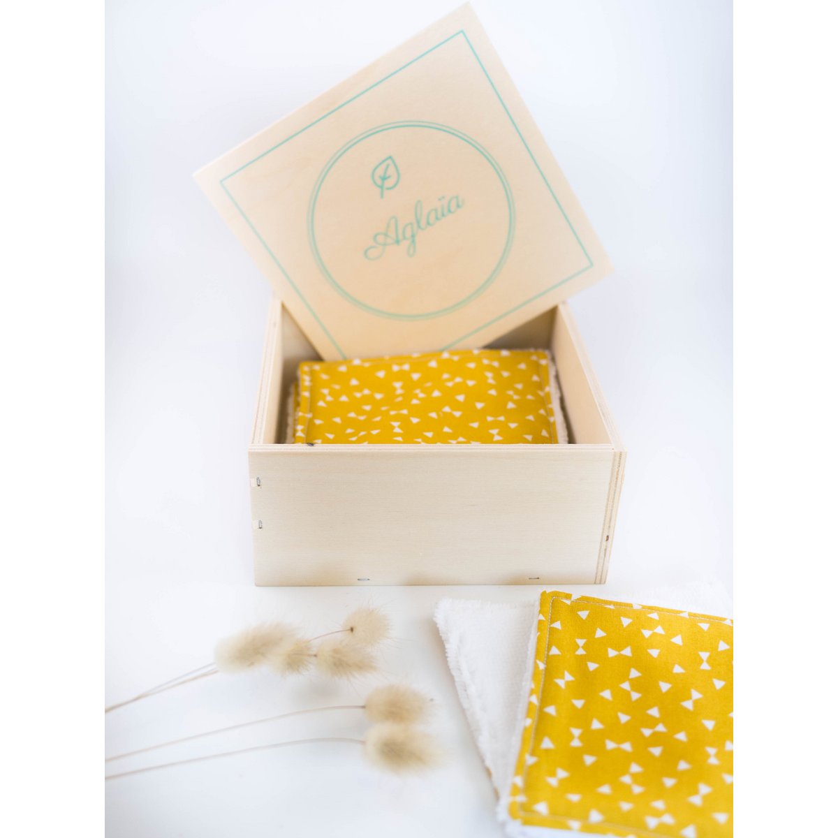 Box lingettes démaquillantes lavables - Semainier de 7 lingettes