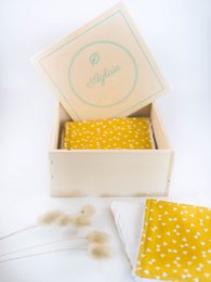 Box lingettes démaquillantes lavables - Semainier de 7 lingettes