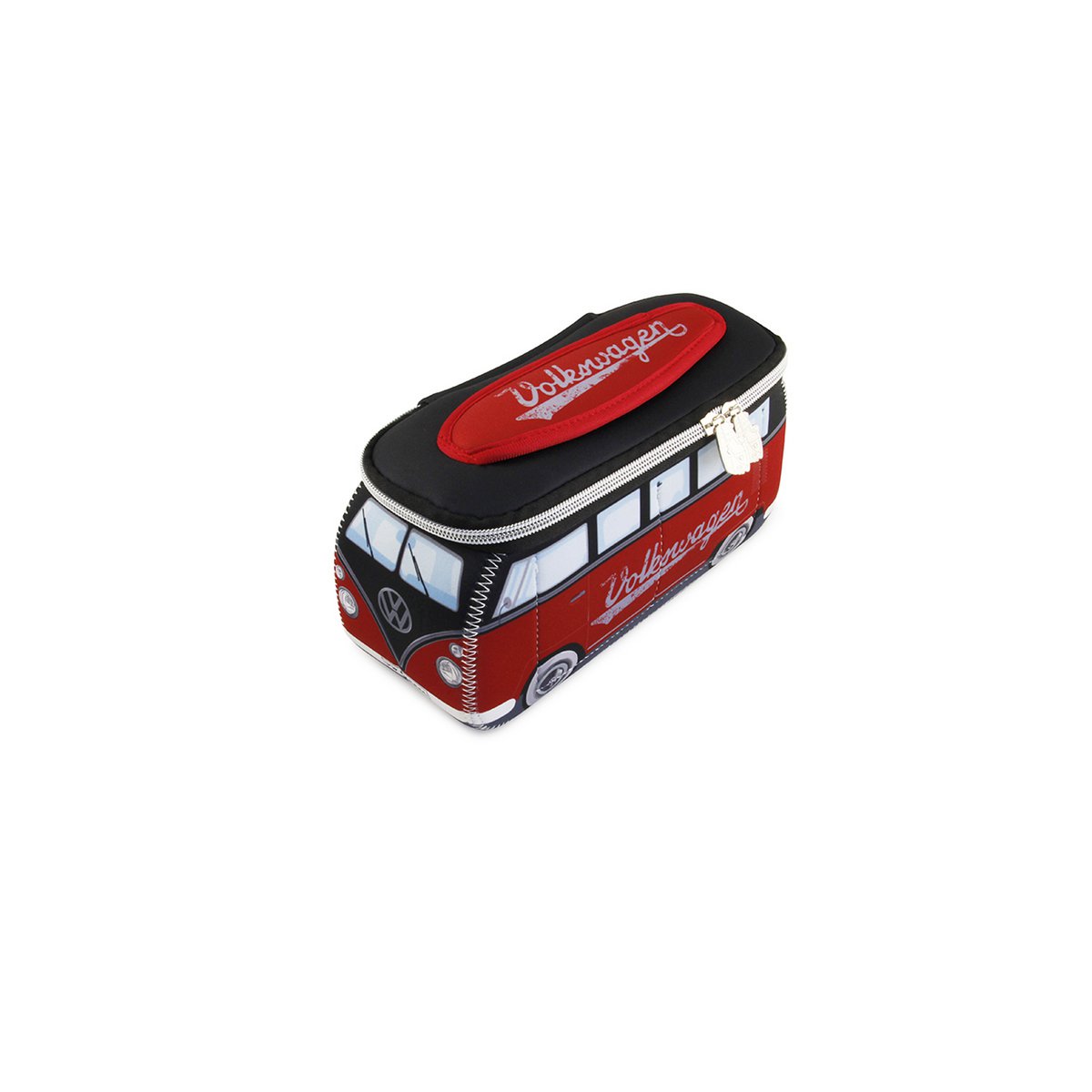 Volkswagen VW T1 Bus 3D Neopreen Universele Tas - Klein - /Rood & Zwart