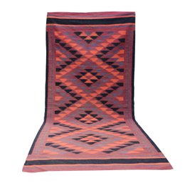 Vintage wandtapijt Kilim wollen vloerkleed
