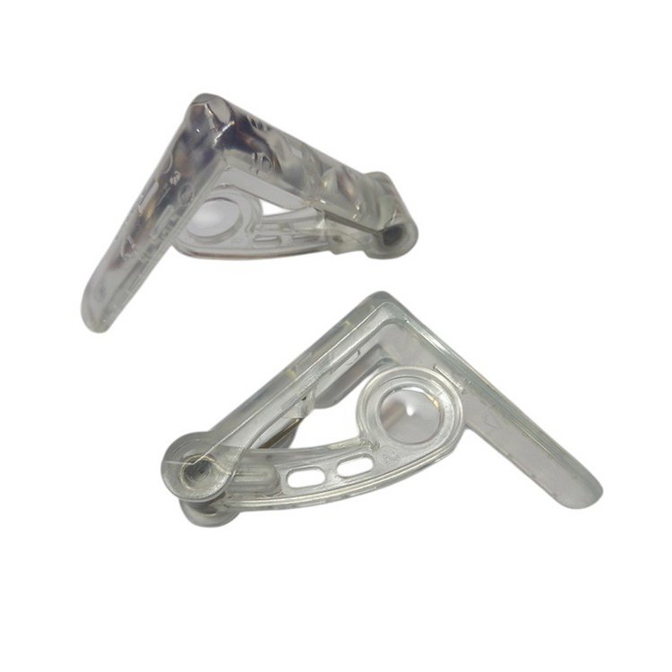Table clamps - set of 4 pieces, with ferry - Transparent or white - PVC