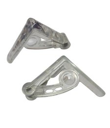 Table clamps - set of 4 pieces, with ferry - Transparent or white - PVC