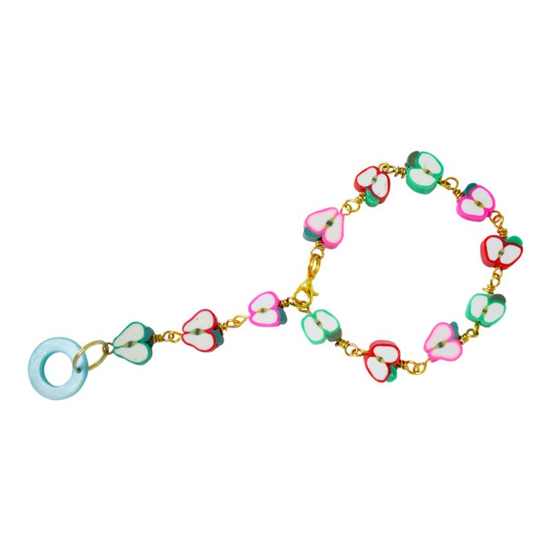 Apple Bracelet, Charm Bracelet, Beaded Bracelet | by Ifemi Jewels