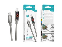 Cable NOVOTECK S-143 USB-C a USB-C: carga rápida de 60 W, 1 m, indicador LED y transferencia de datos