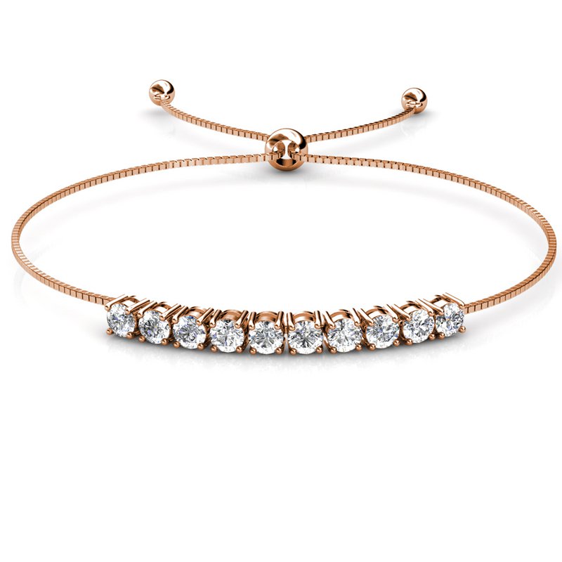 Pulsera Crystal Mia - Oro rosa y cristal
